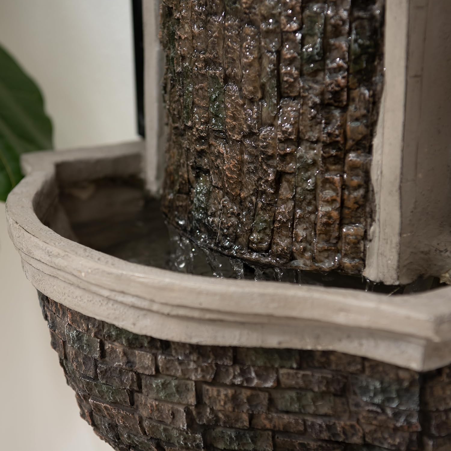 XBrand 3031 Inch Wall Mount Waterfall Fountain with Pump