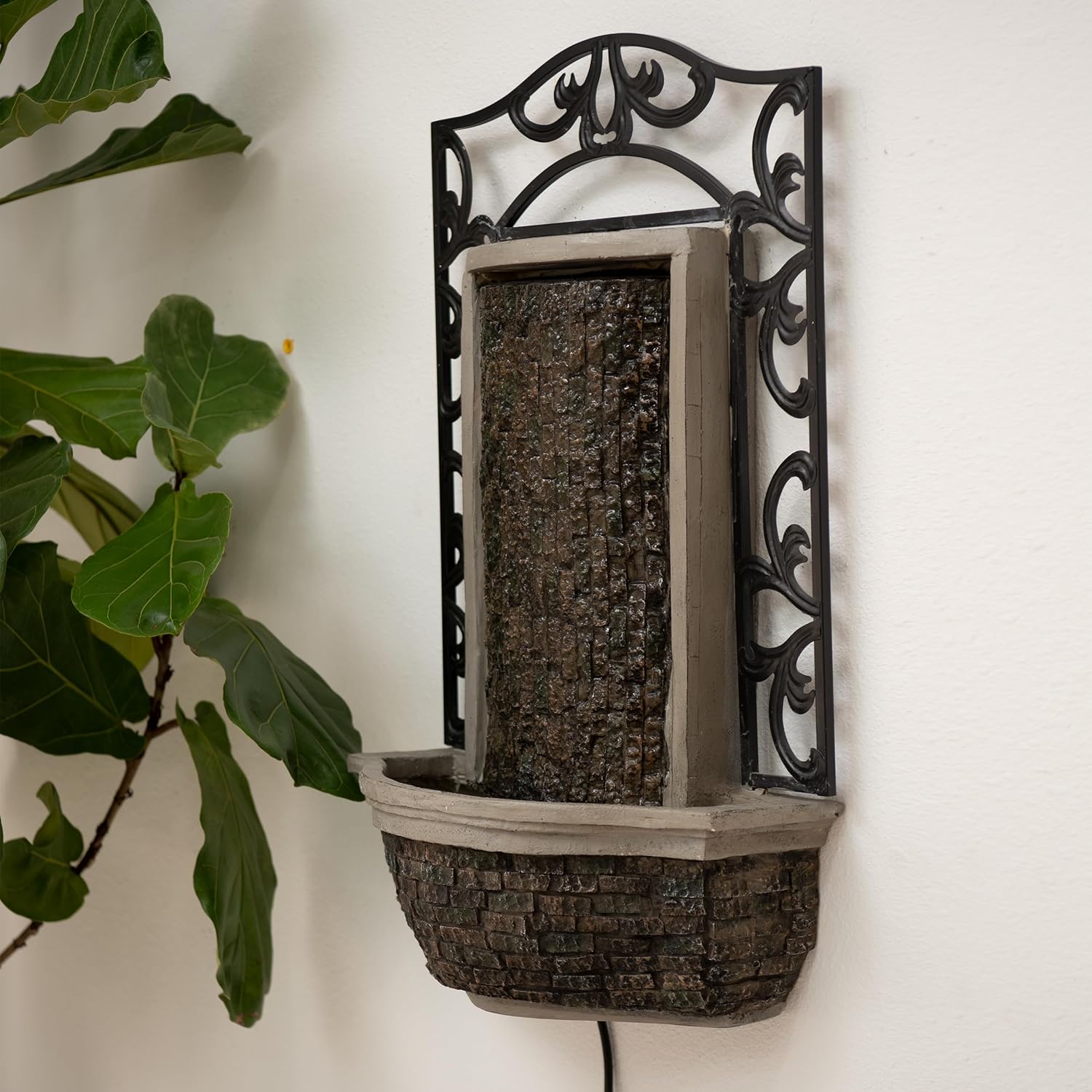 XBrand 3031 H Wall Mounted Waterfall Fountain with Pump