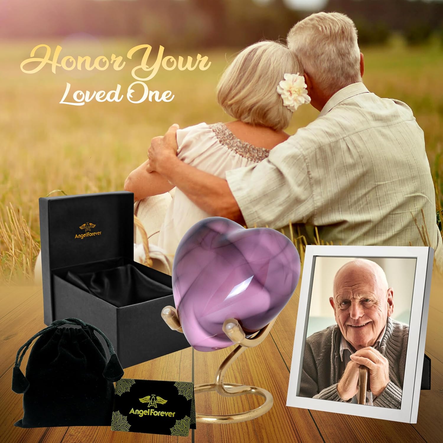 Heart Urn for Human Ashes - Mini Keepsake