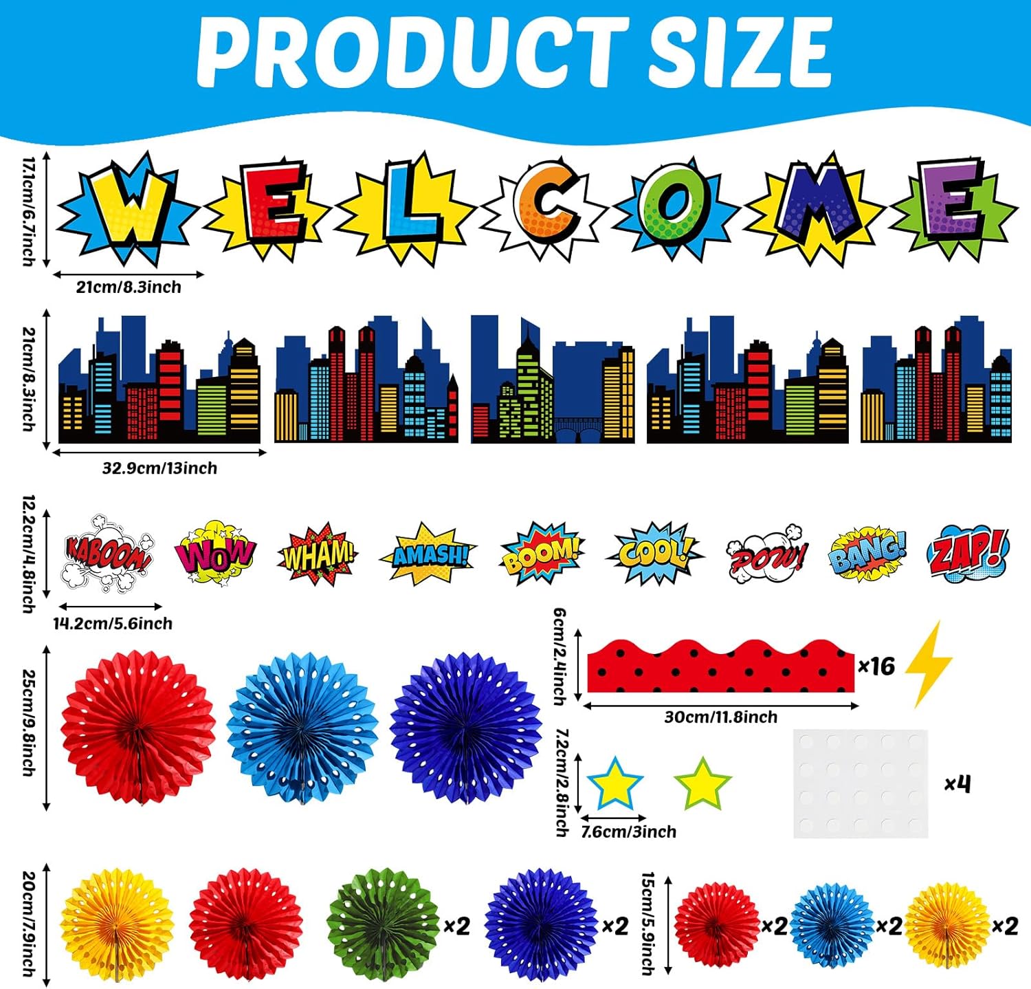 Super Theme Hero Welcome Back Bulletin Board Set