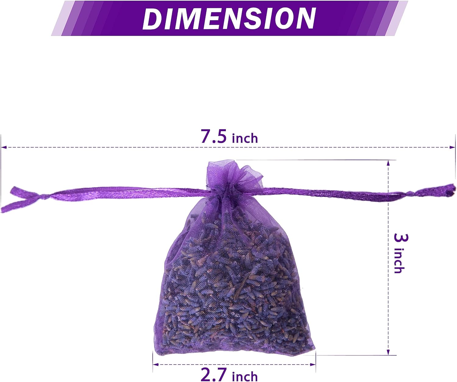 French Lavender Sachets Set of 24 Purple Home Fragrance