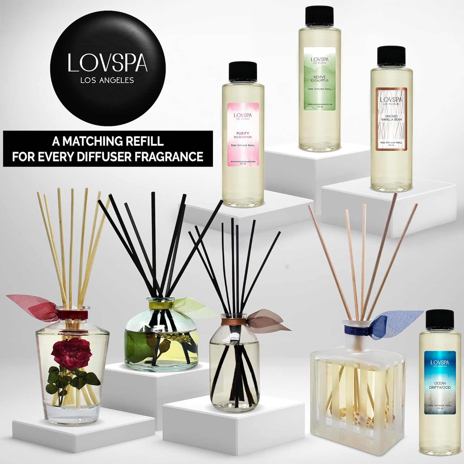 LOVSPA Apple Harvest Reed Diffuser Set