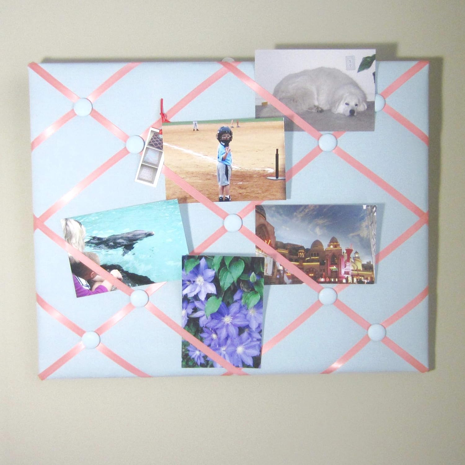 16x20 French Memory Board with Bow Design