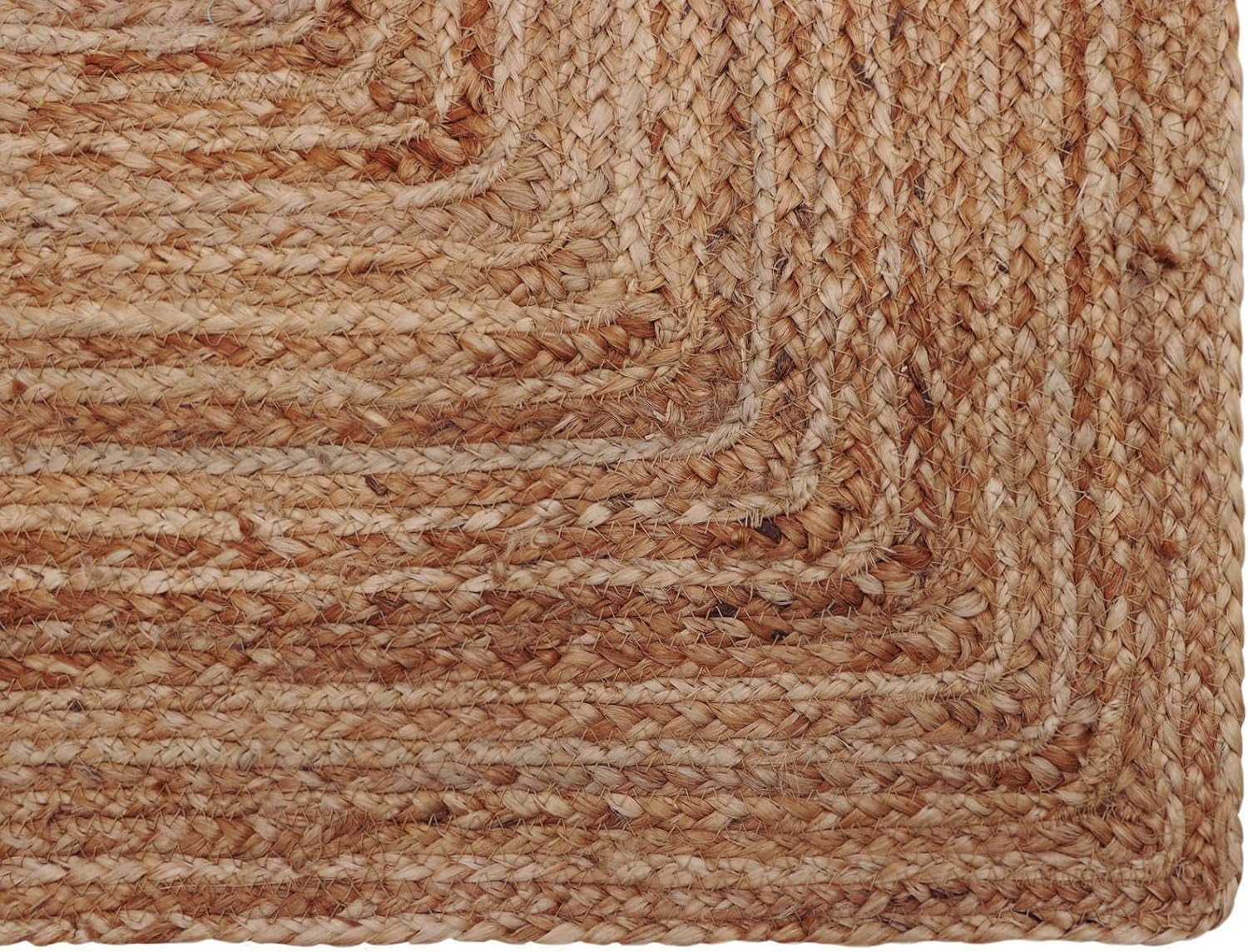 COTTON CRAFT Jute Rug - 22x34 Natural Braided Reversible