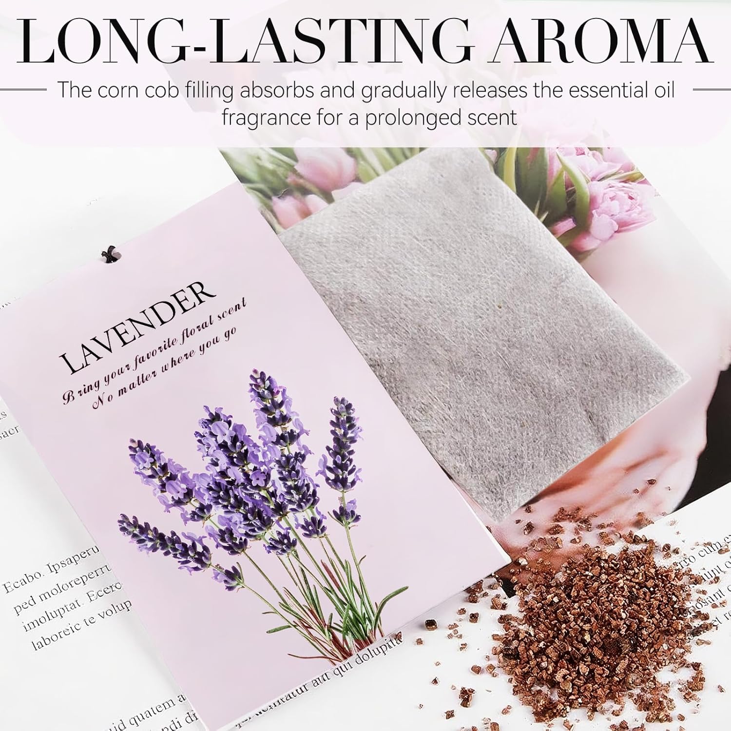 Lavender Scented Sachet Bags 12 Pack Closet Freshener
