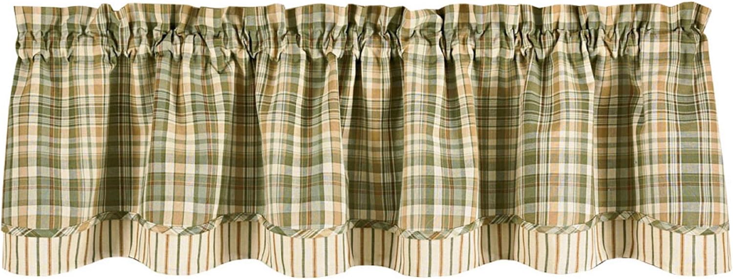 Park Designs Rosemary Lined Layer Valance Wine 72x16