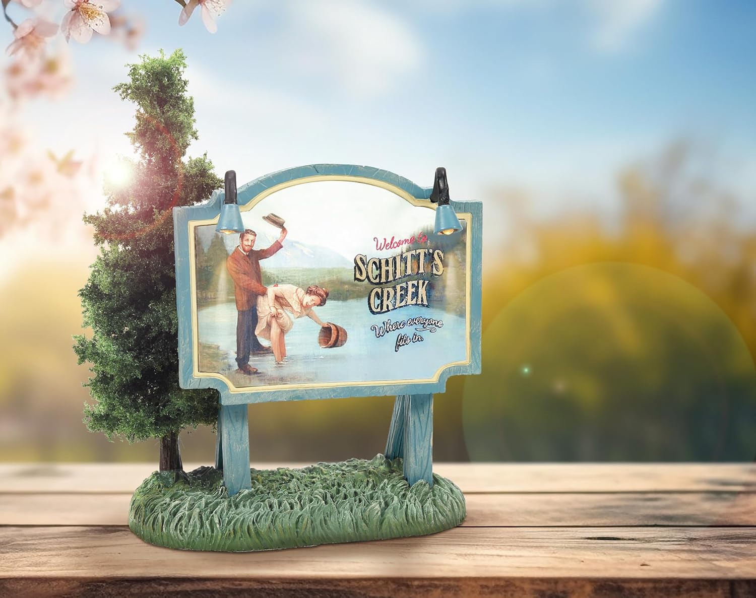 Department 56 Schitts Creek Village Billboard Sign Lit Figurine