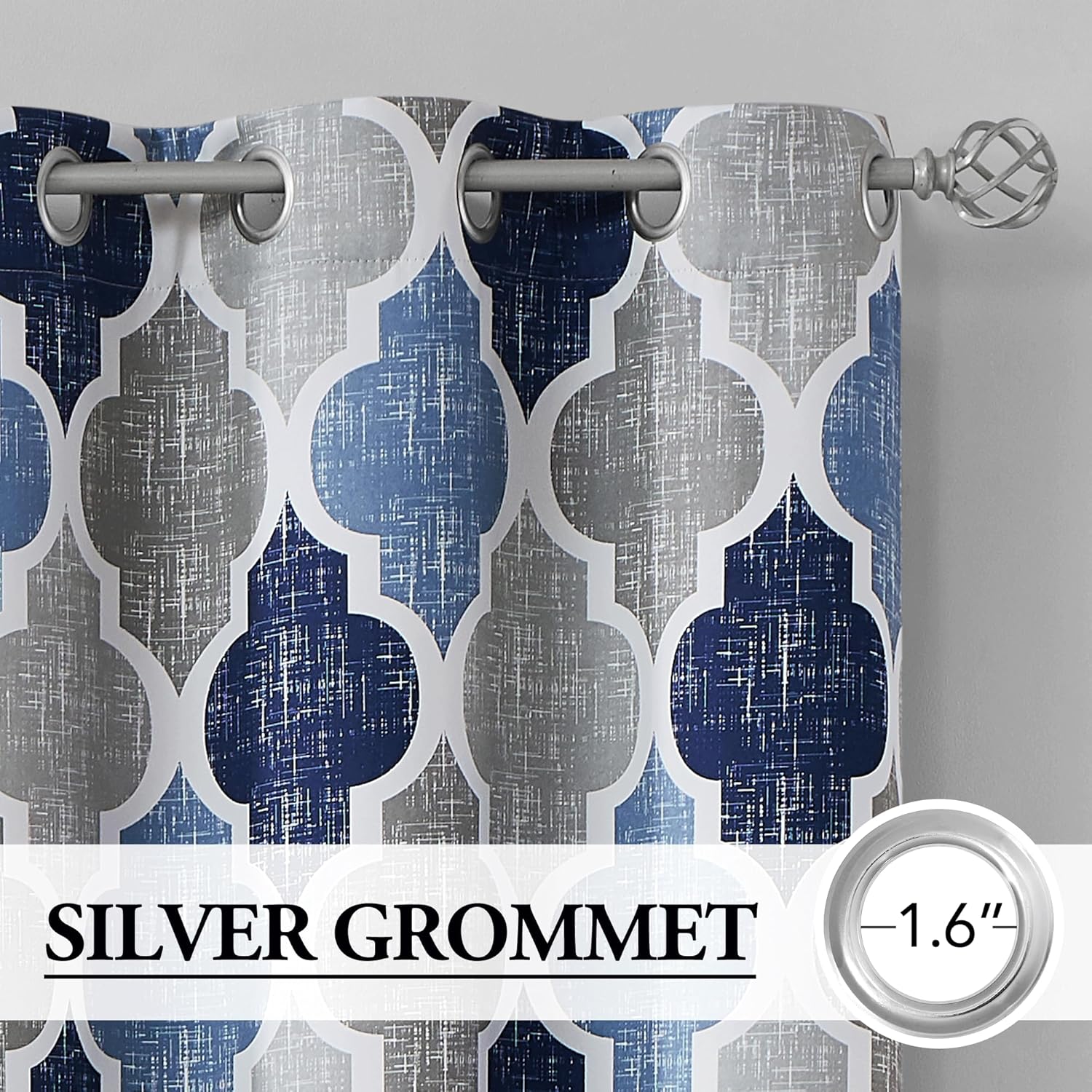 Beauoop 100 Blackout Curtains 50x84 2 Panels Grommet Top