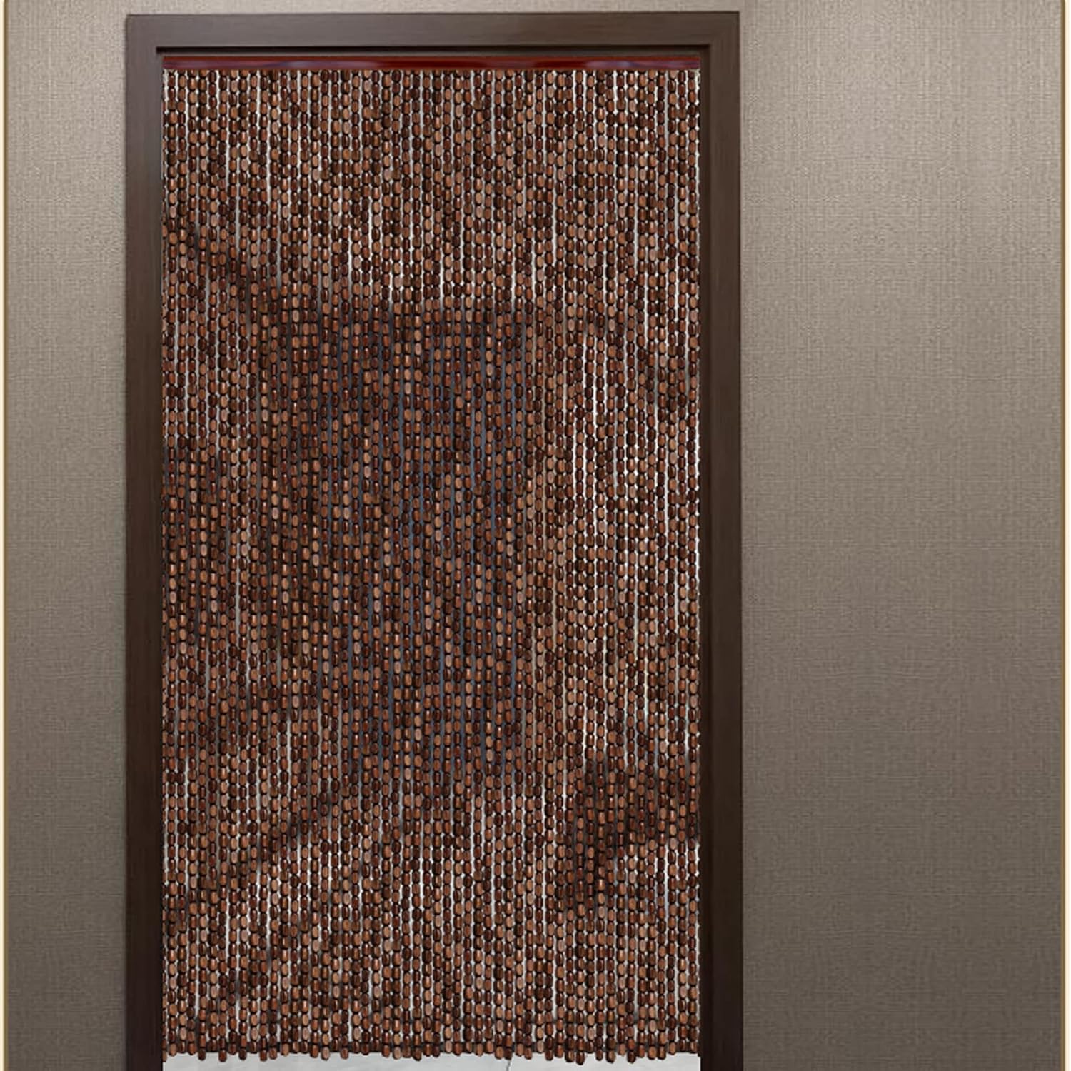 Wood Beaded Curtain for Doorway and Closet