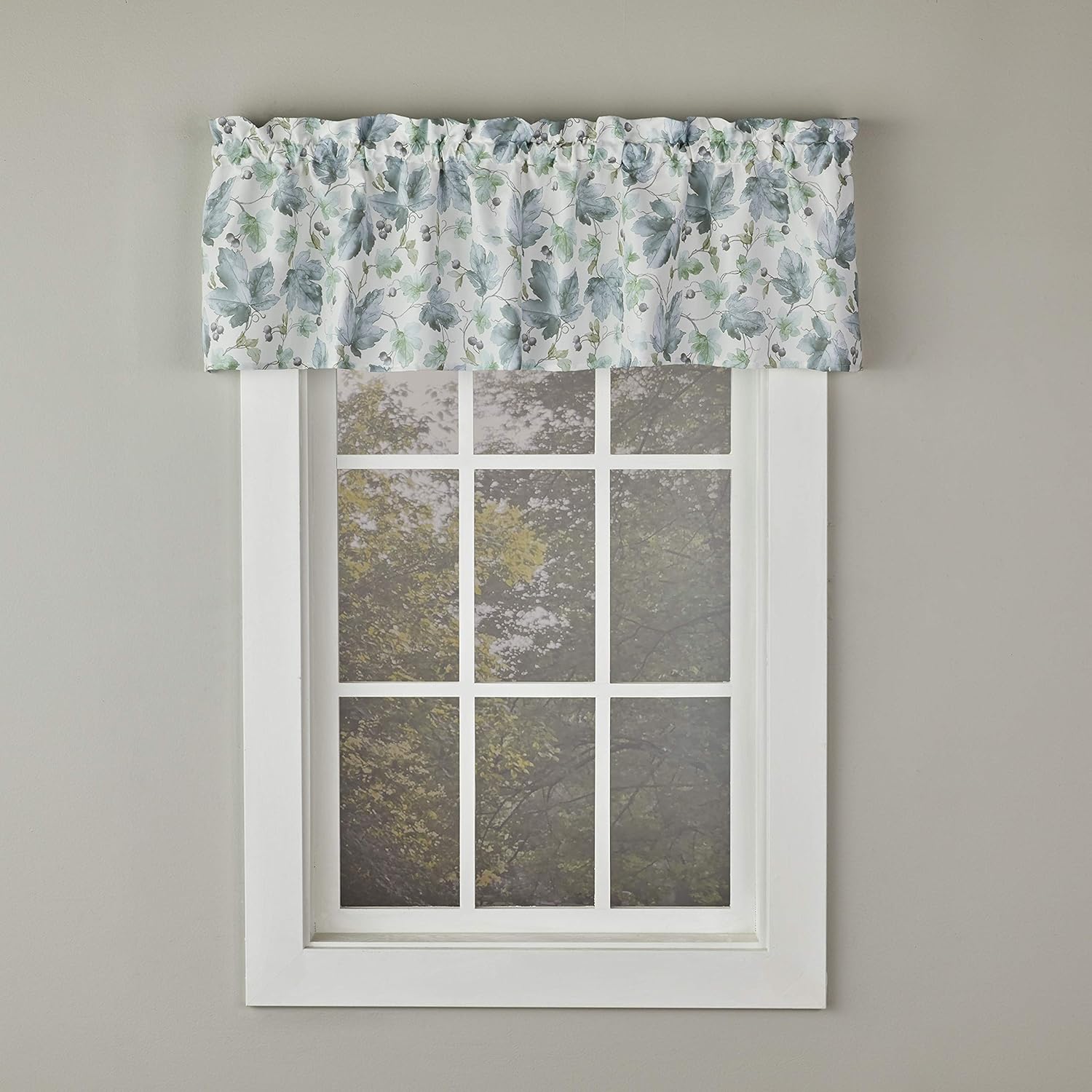 SKL Home Harvest Falling Leaves Valance 58x13 Blue