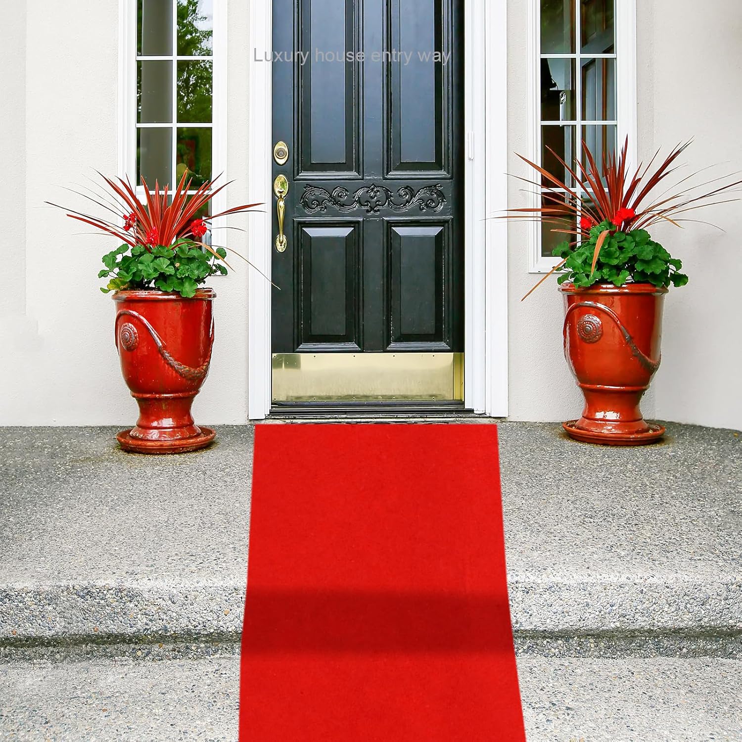 Preboun Red Carpet Runner 26x164ft Party Aisle Rug