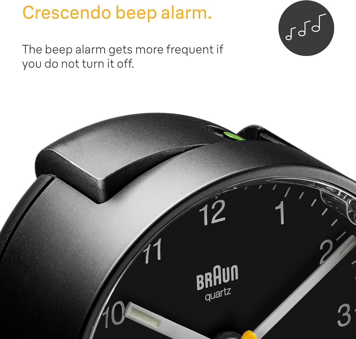 Braun Classic Analogue Alarm Clock with Snooze and Light