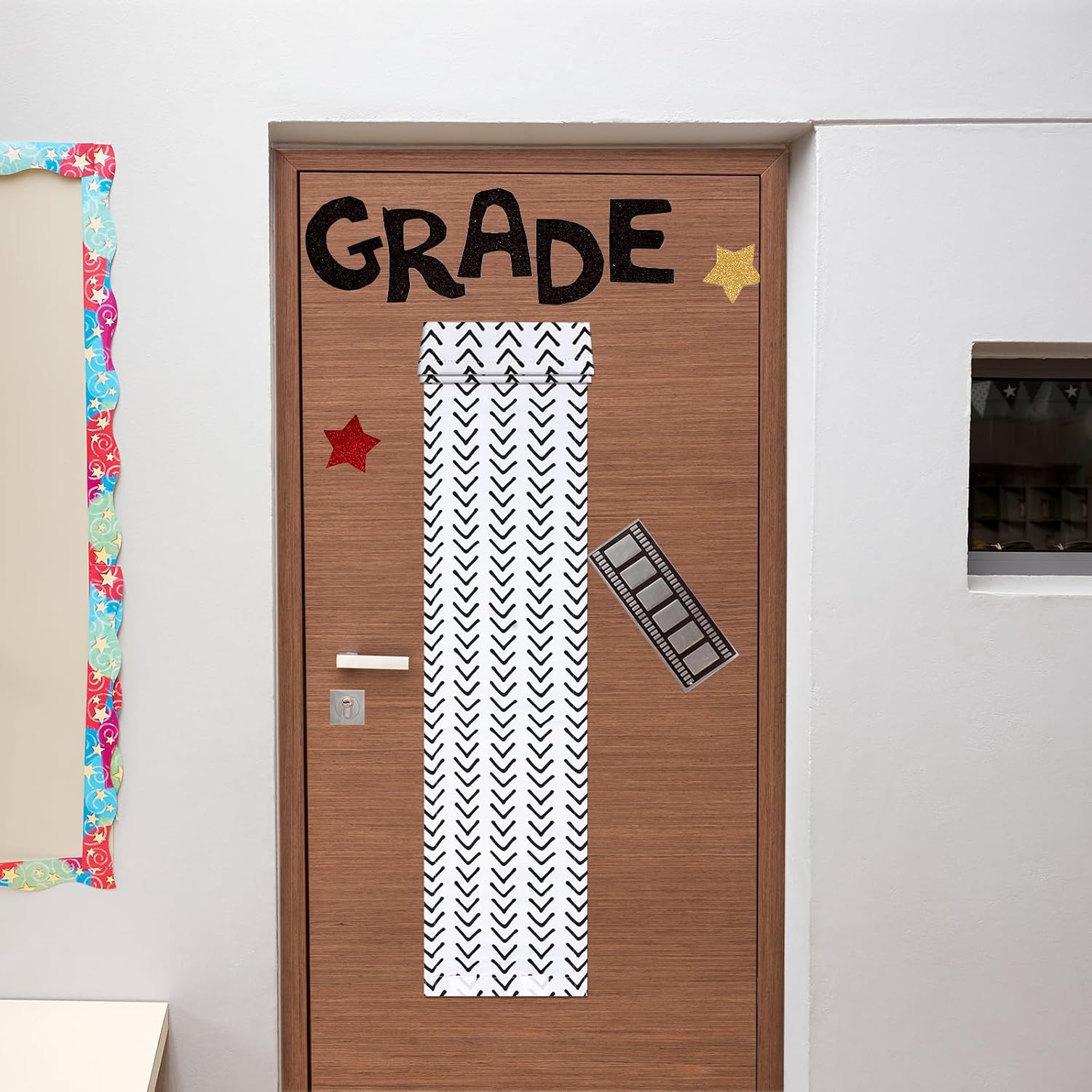 Leinuosen Classroom Door Window Curtains Blackout Shades 8x36 Inches