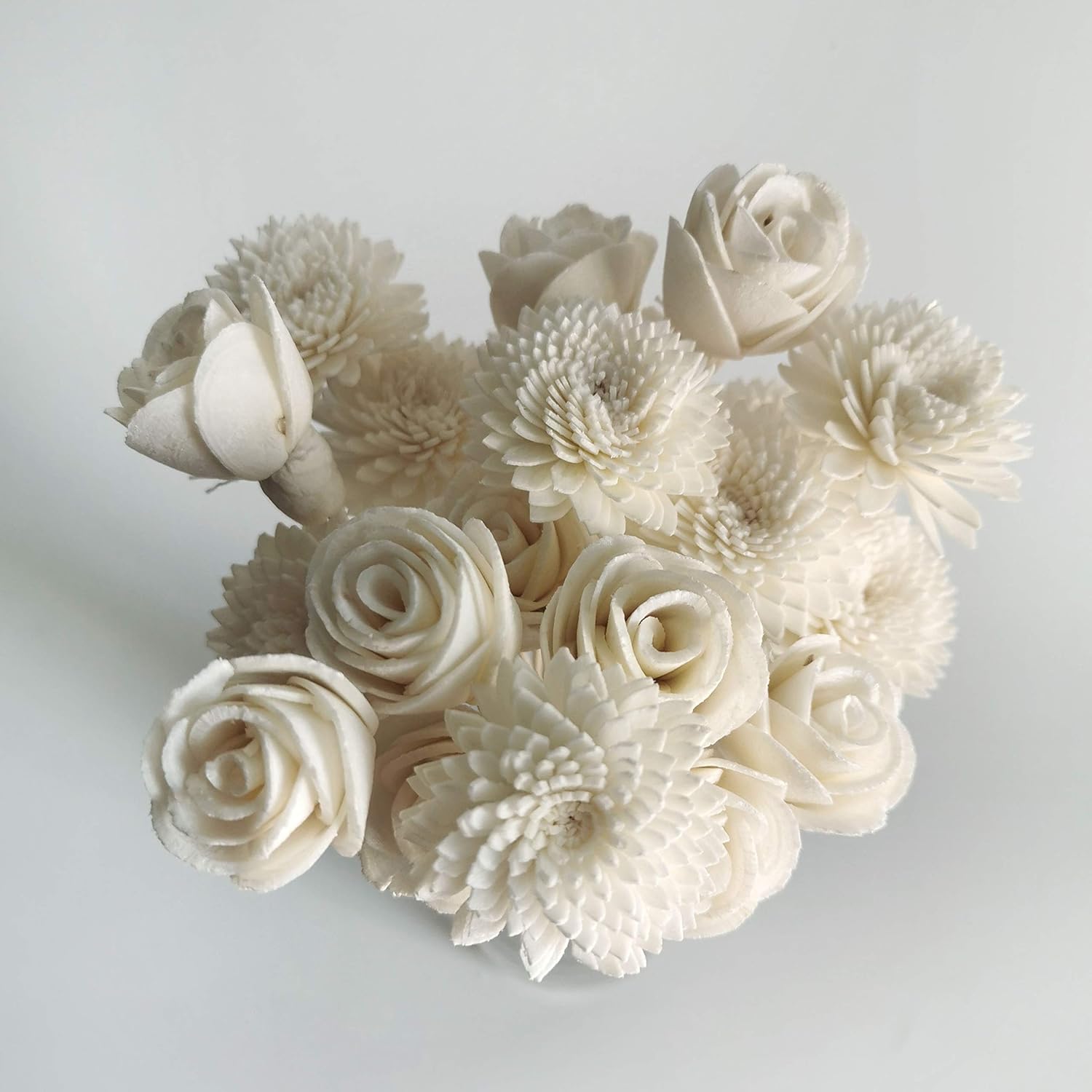 20 Mini Gerbera Rose Sola Flower Reed Diffuser Stick for Home Fragrance
