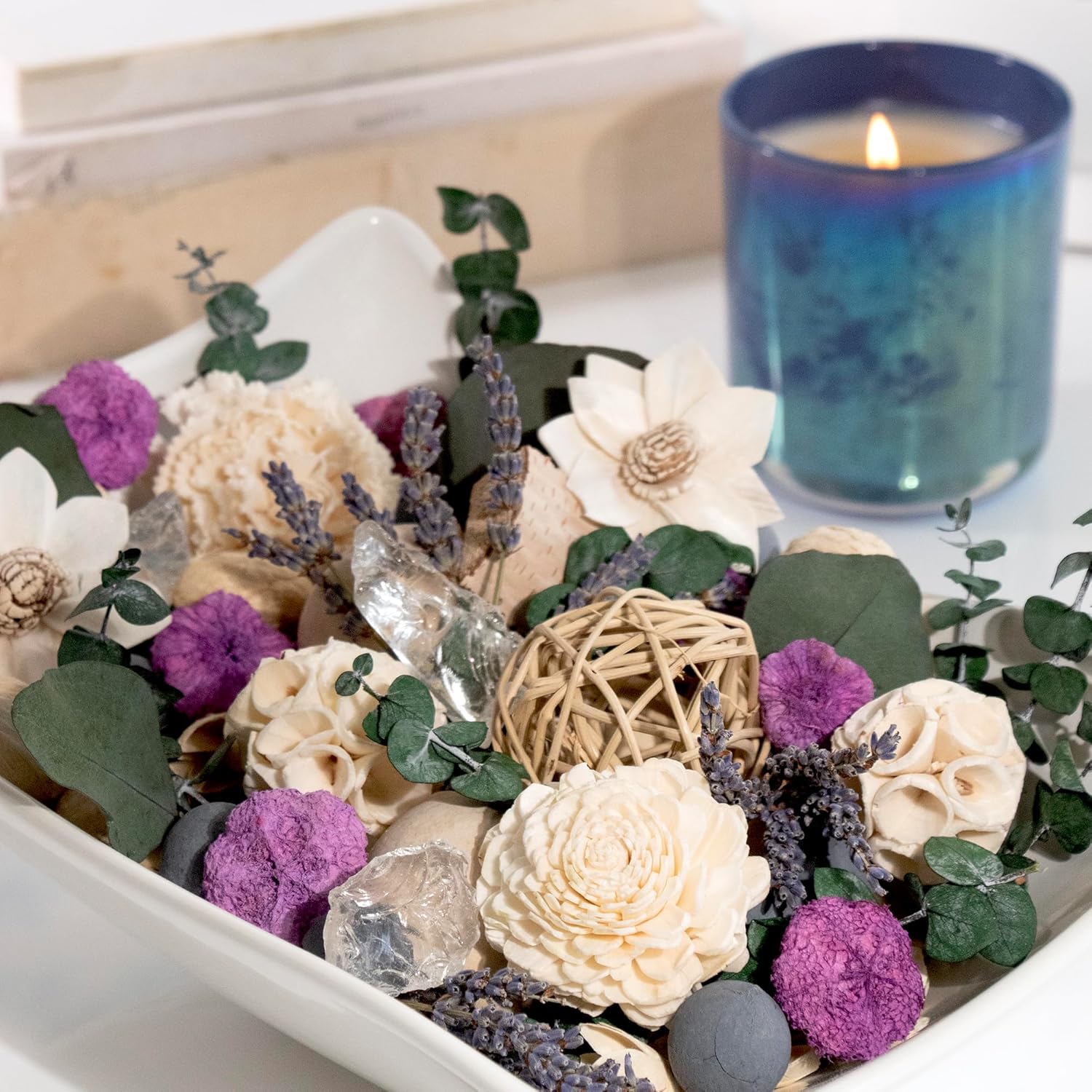 ANDALUCA Preserved Eucalyptus Lavender Potpourri