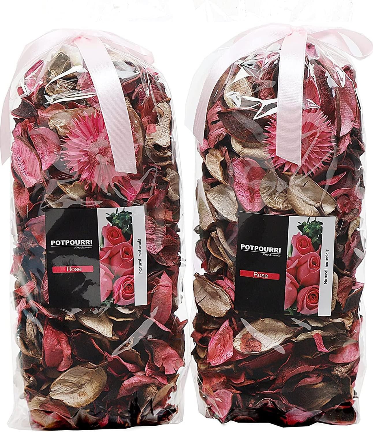 Qingbei Rina Rose Scented Potpourri Bags Pink Dried Flowers Home Fragrance Sachets