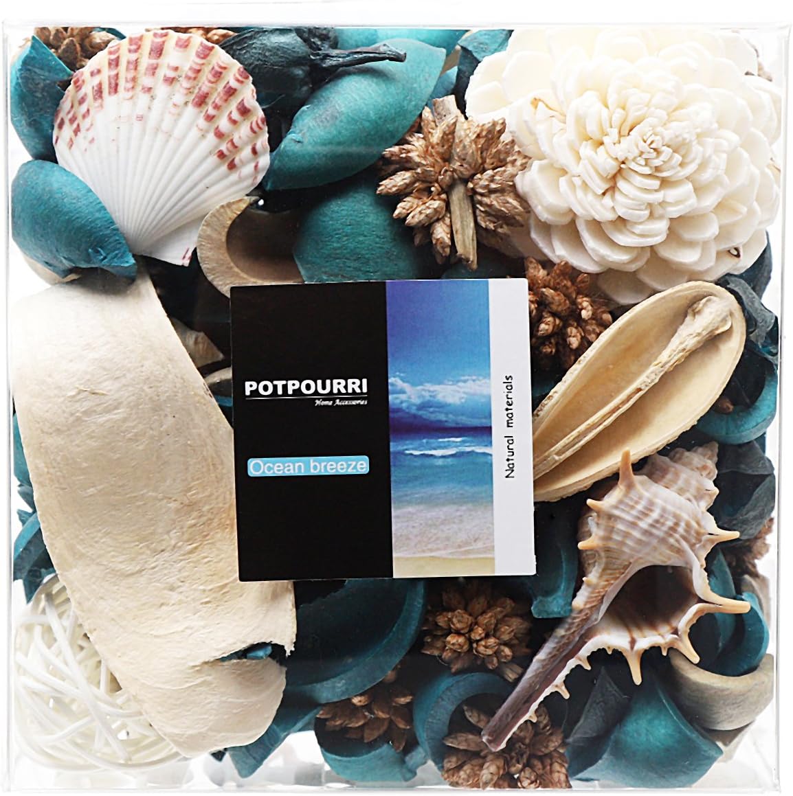 Qingbei Rina Ocean Breeze Potpourri with Blue Decor