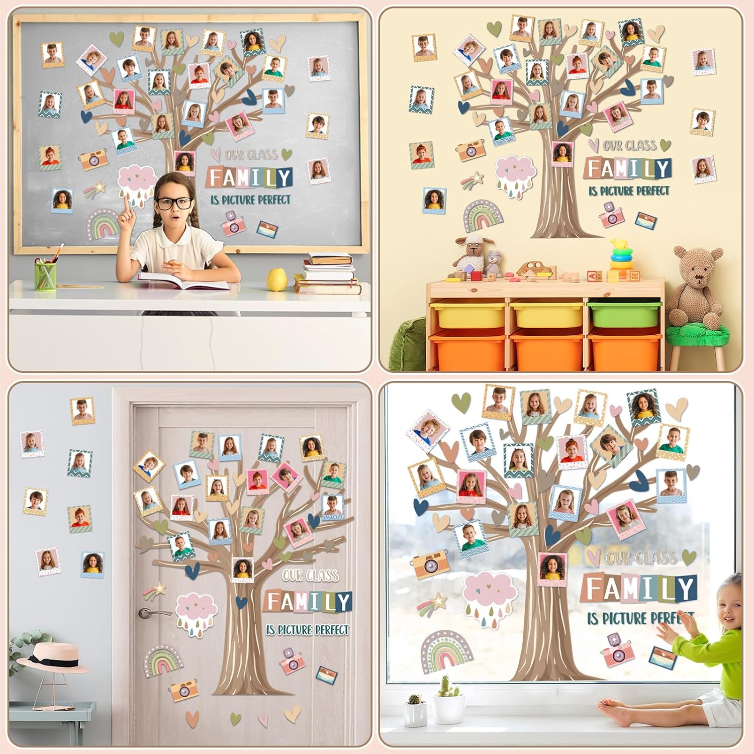 Back to School Bulletin Board Set with Boho Tree Design