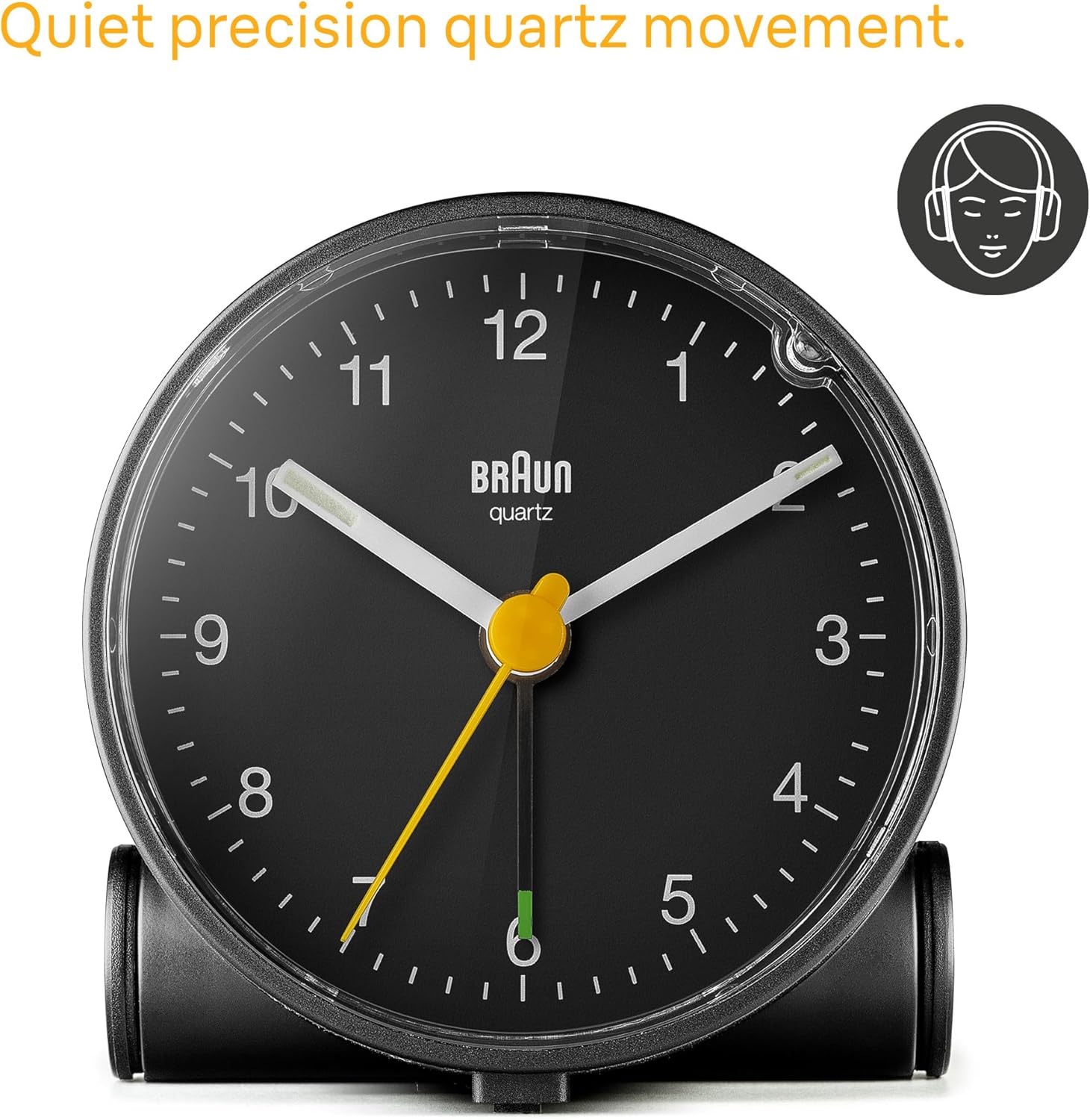 Braun Classic Analogue Alarm Clock with Snooze and Light