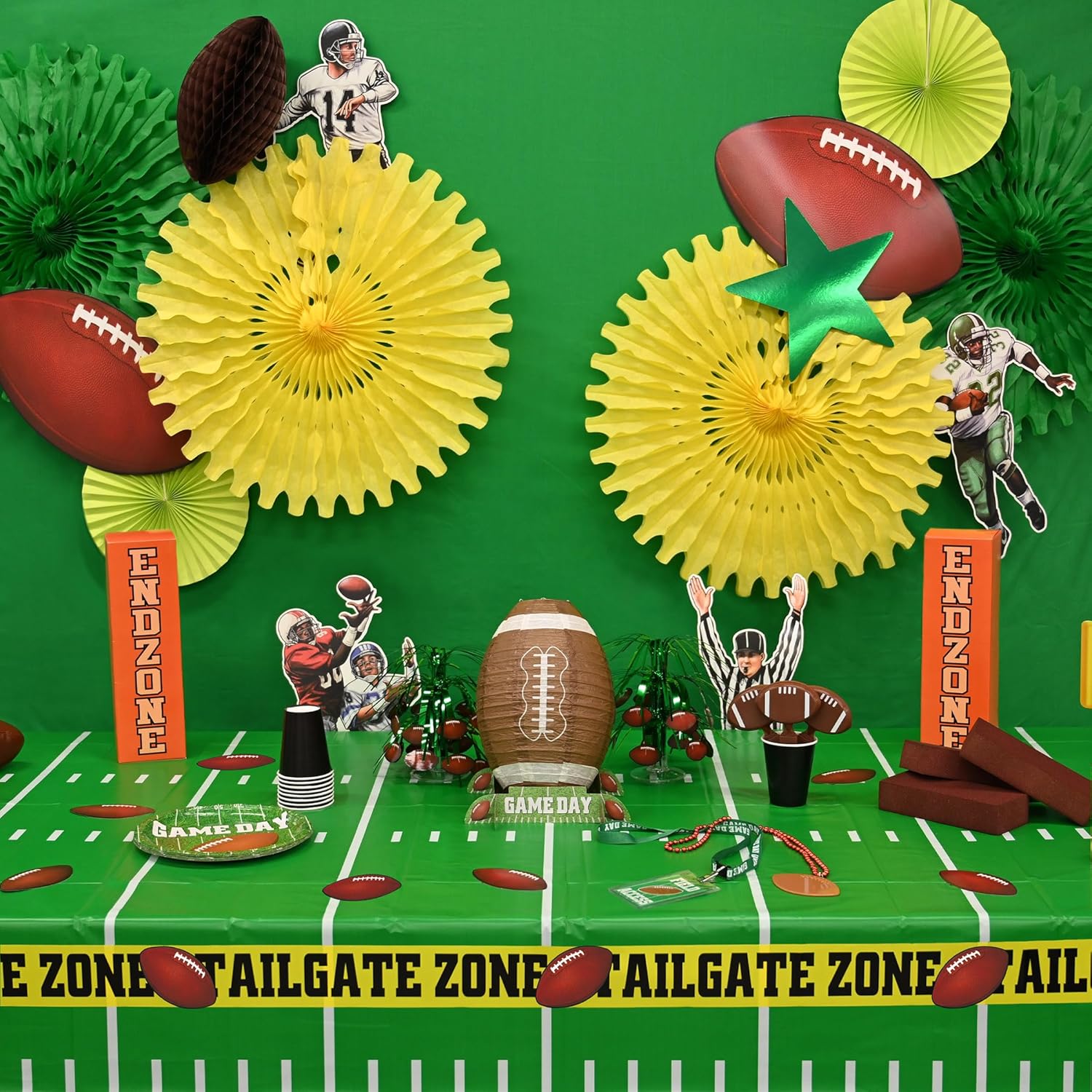 Beistle 60 Mini Football Cut Outs Sports Decor