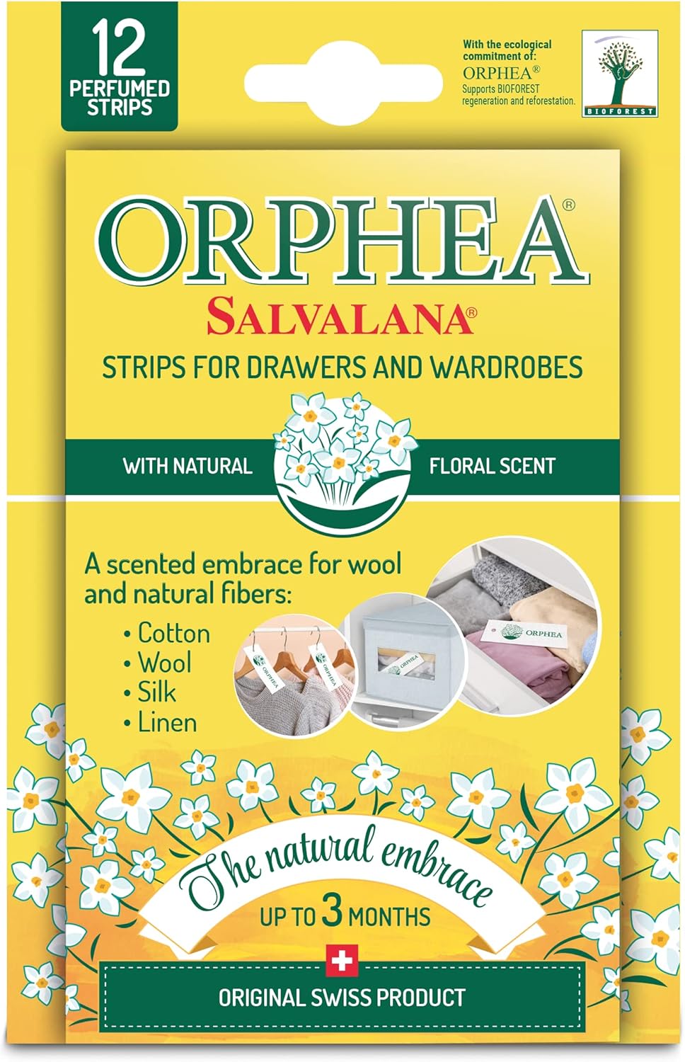 Orphea Scented Sheets for Drawers and Closets Floral 1 Pack