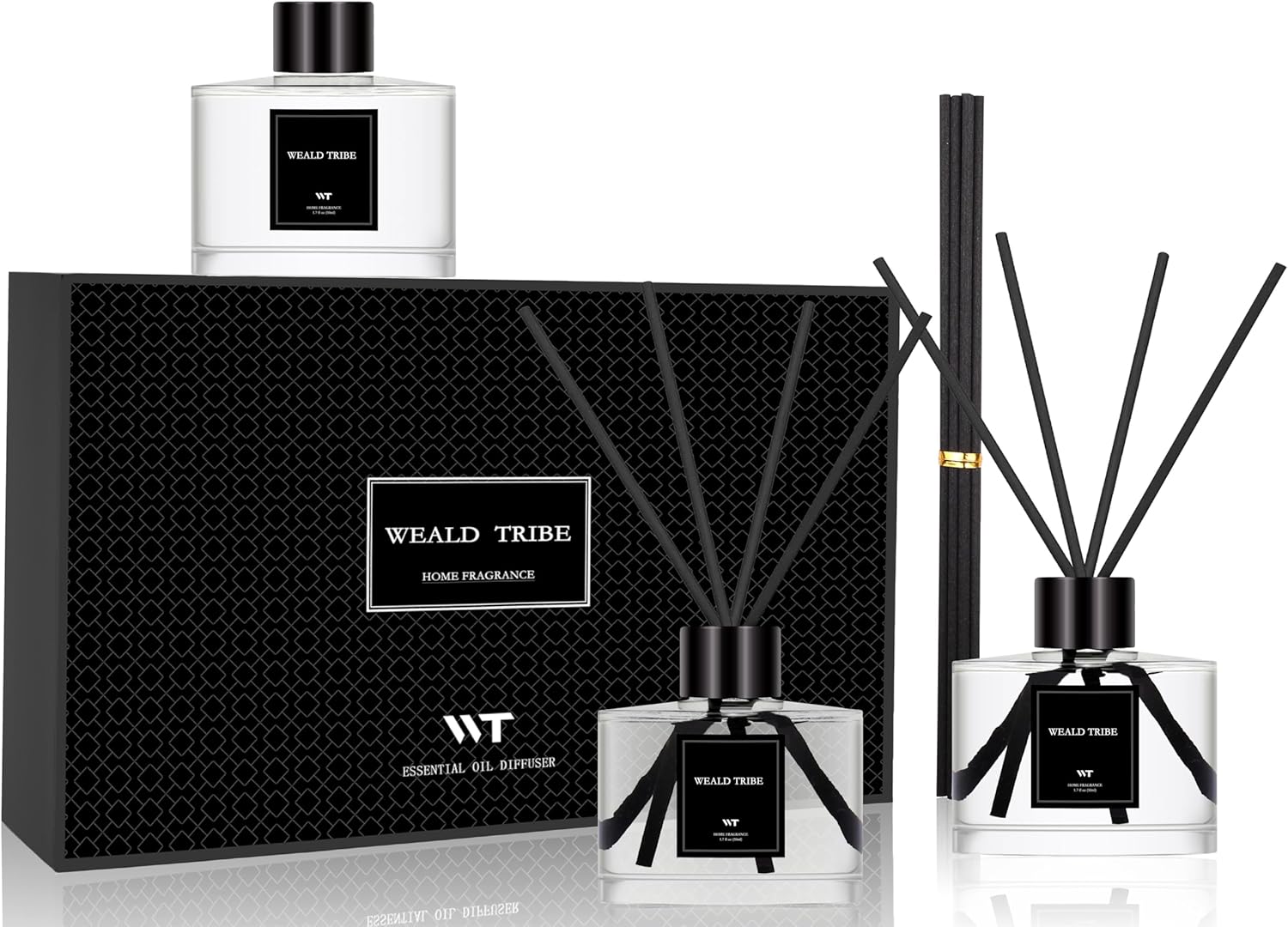 WEALD TRIBE Reed Diffuser Set Of 3 For Fresh Air