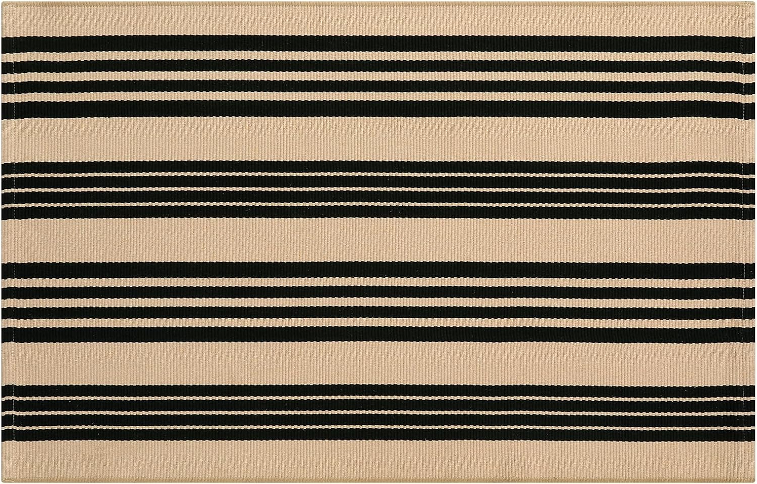 OJIA 275x43 Black and Tan Striped Door Mat