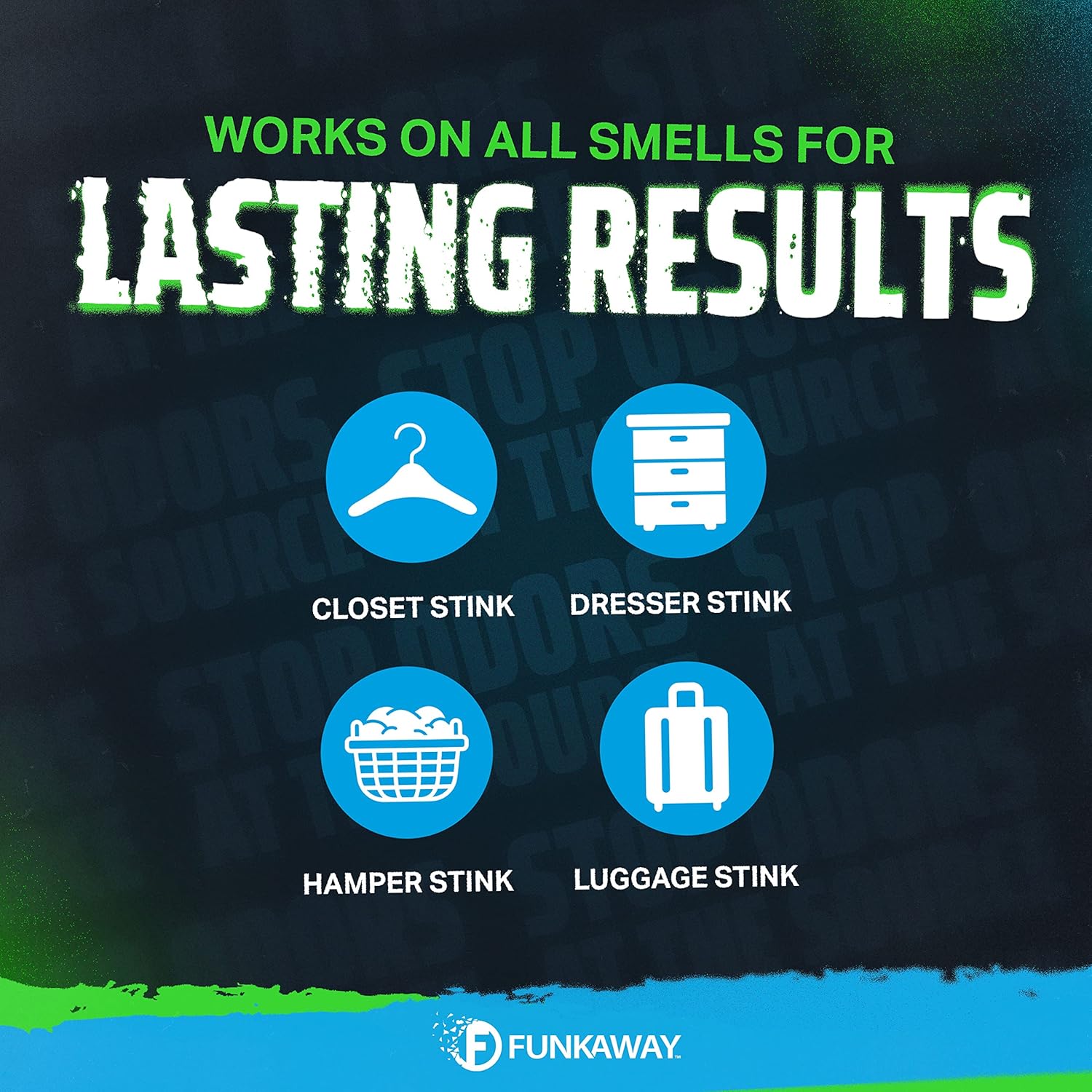 FunkAway Extreme Odor Eliminating Sachet 90 Day Freshness