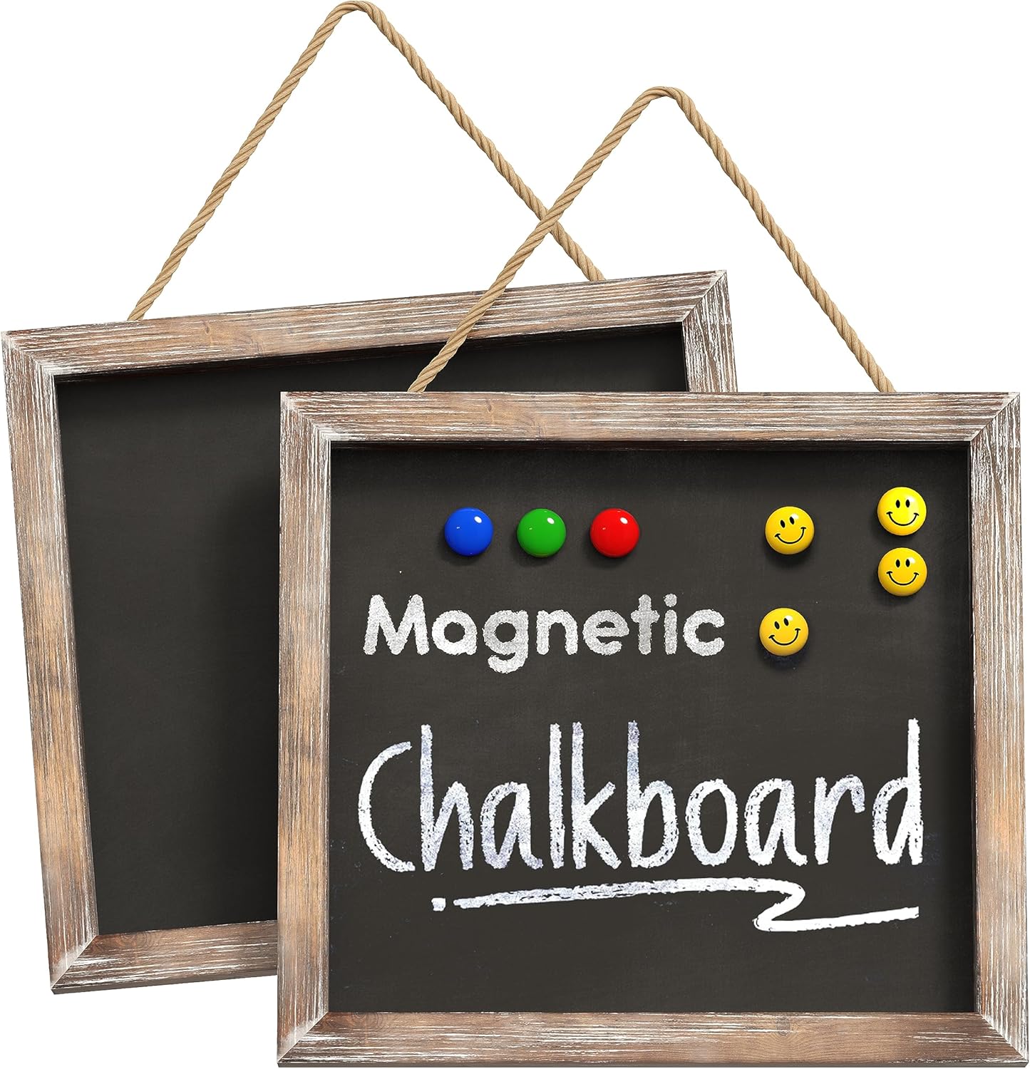 Barnyard Designs Magnetic Hanging Chalkboard Sign 2 Pack