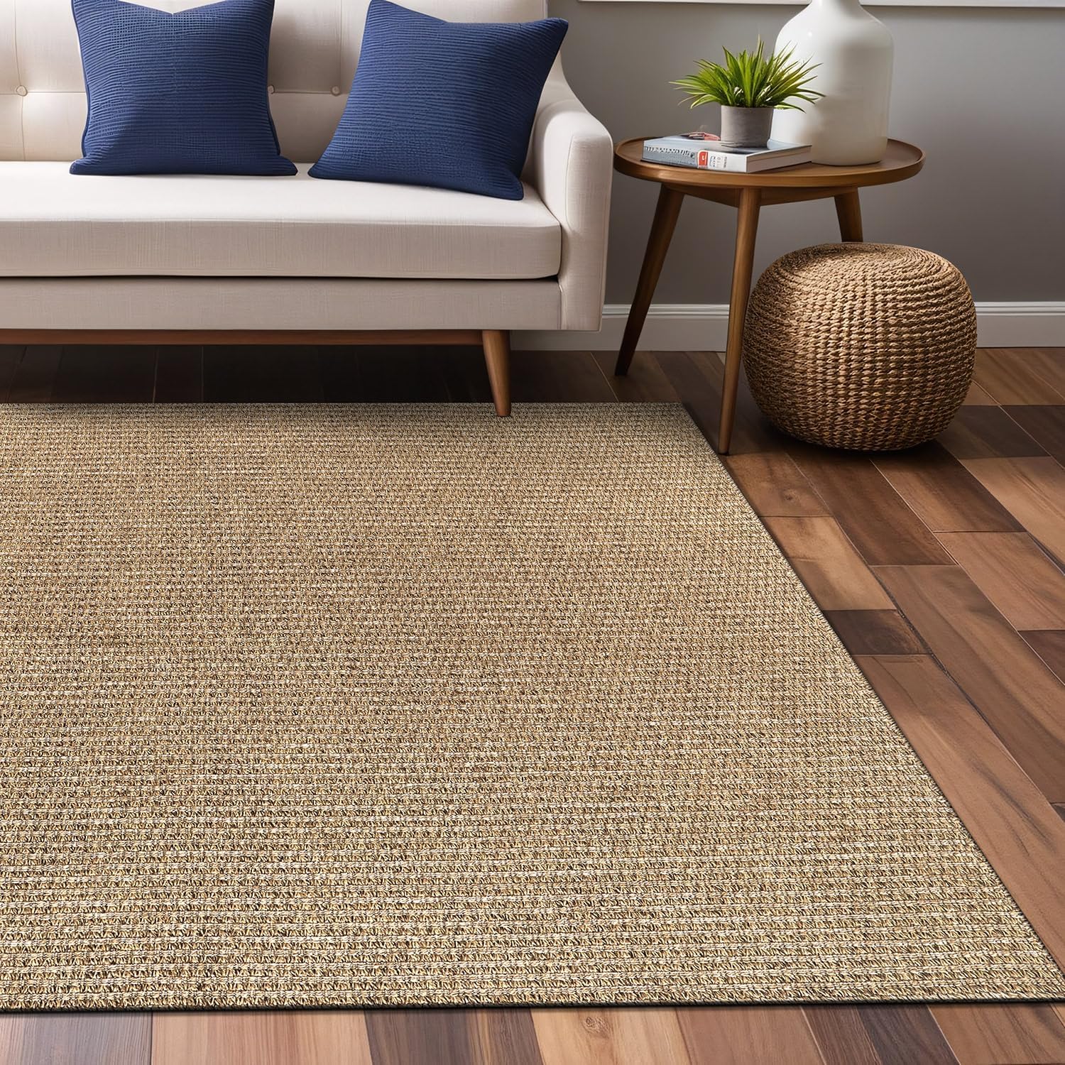 Luul Home Easy Jute Rugs 5x7 Indoor Outdoor