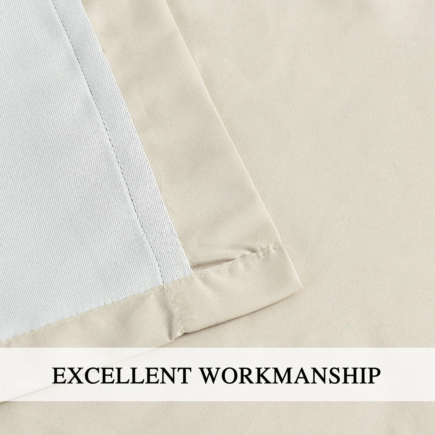 Thermal Insulated Blackout Curtains 42x63 Pair Boho Ruched