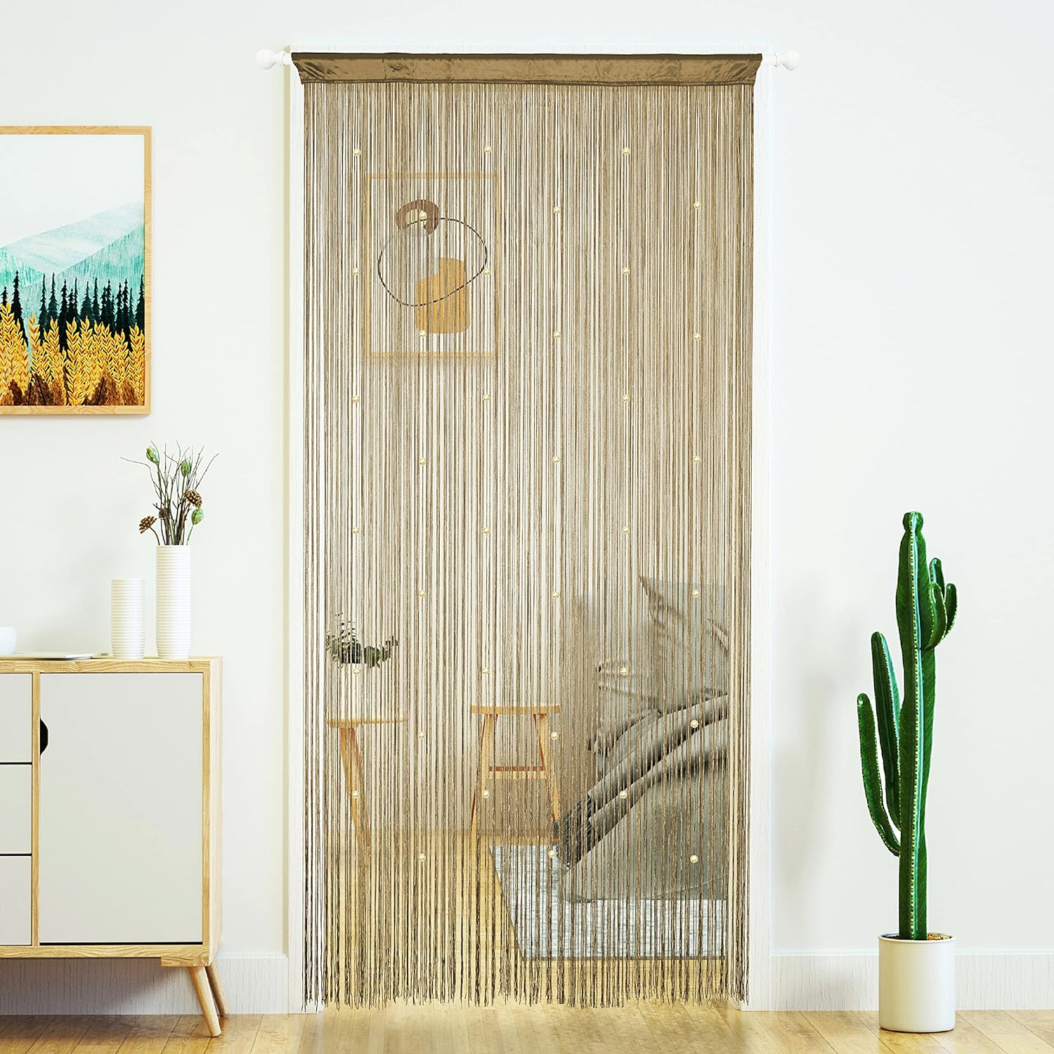 YaoYue Beaded Curtain Door String for Privacy Decor
