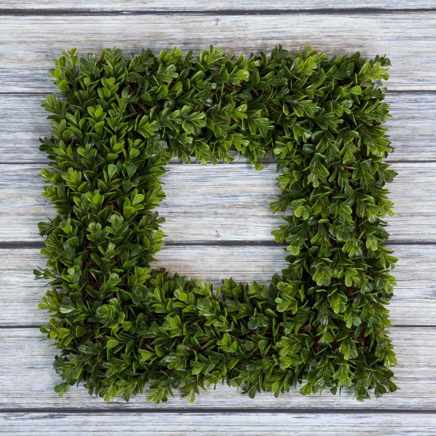 Pure Garden 165-Inch UV Resistant Boxwood Wreath for Front Door