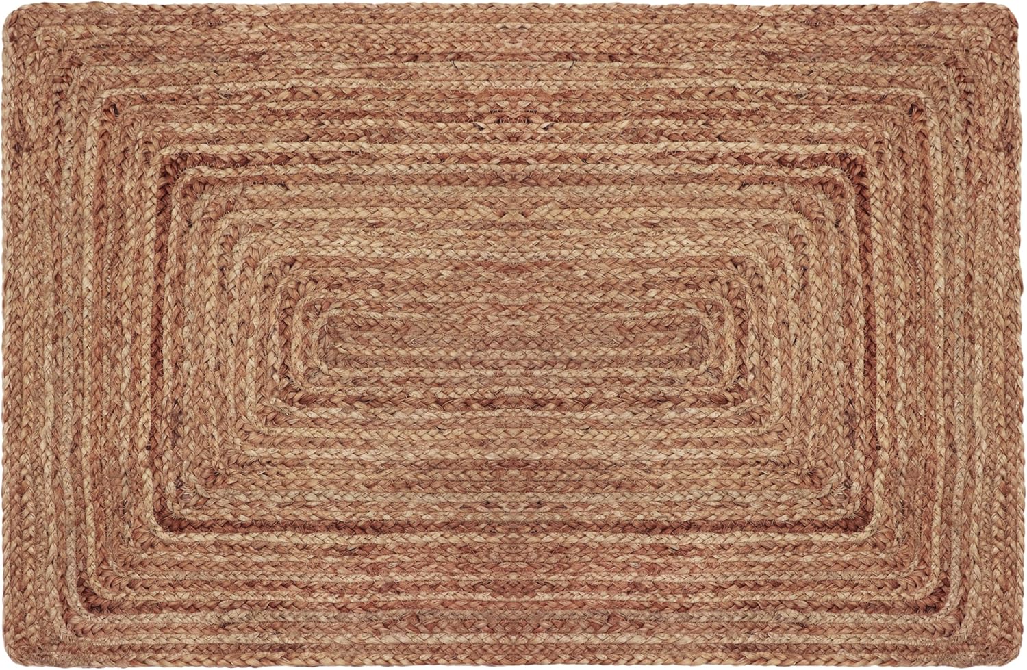 COTTON CRAFT Jute Rug - 22x34 Natural Braided Reversible