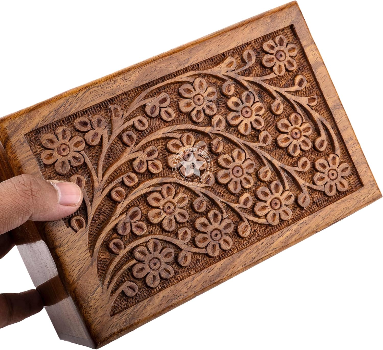 STAR INDIA CRAFT Wooden Urn Box for Ashes