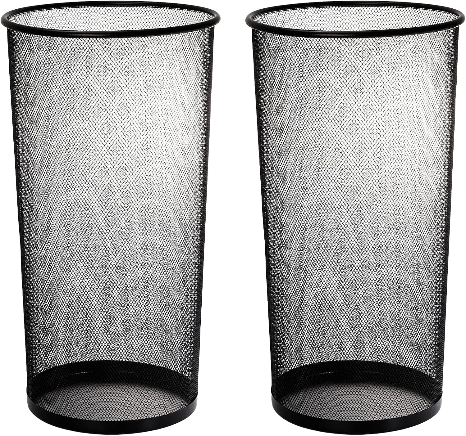 Youeon 2 Pack Black Metal Mesh Umbrella Stand
