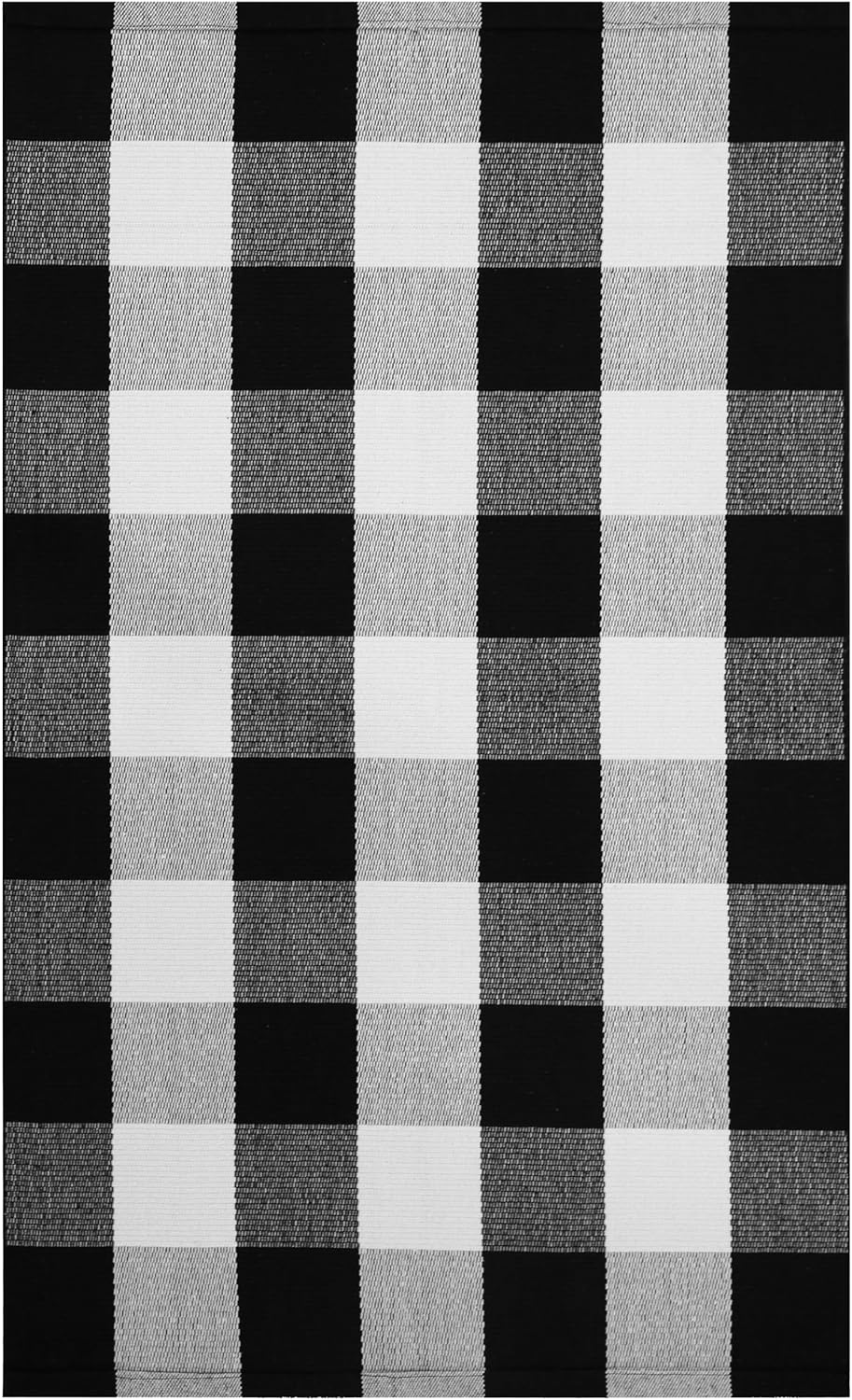 KILOCOCO Buffalo Plaid Checkered Door Mat - 275x43 Inches