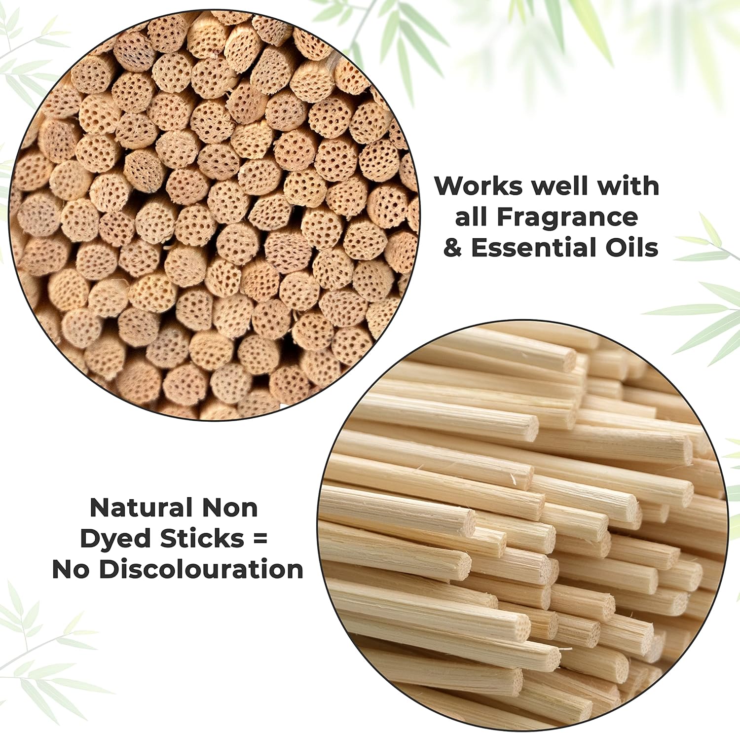 1st Deer Reed Diffuser Sticks 100 Pcs Black Rattan