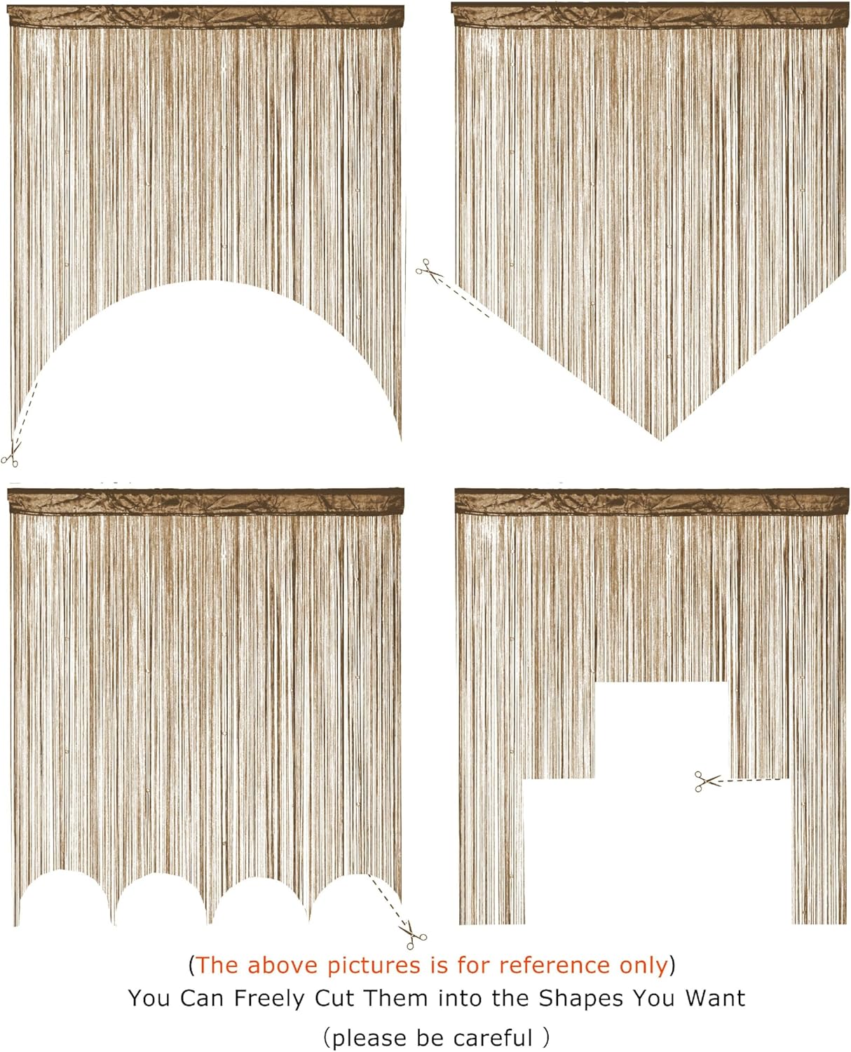 YaoYue Beaded Curtain Door String Decor Panel