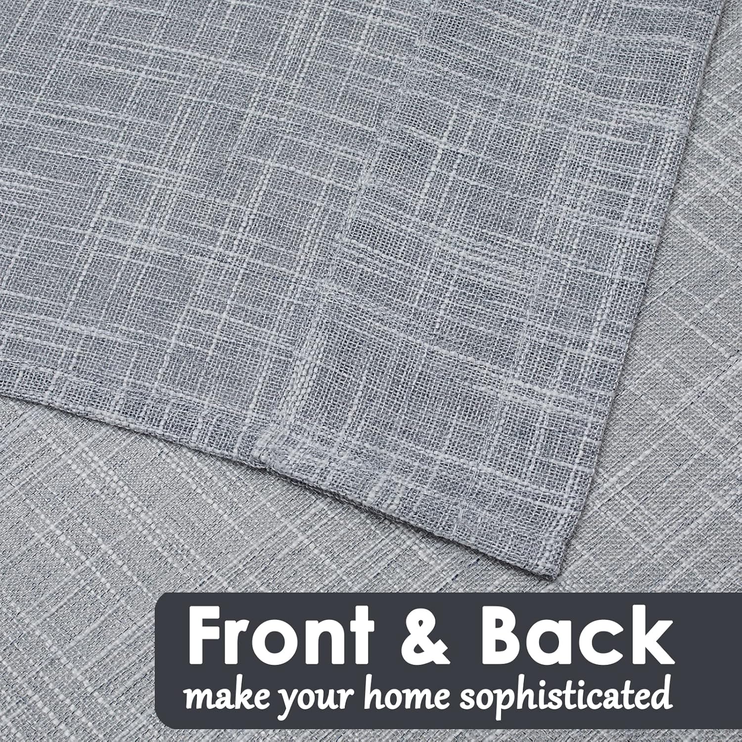 Beda Home Tassel Linen Swag Curtain Valance for Farmhouse Kitchen