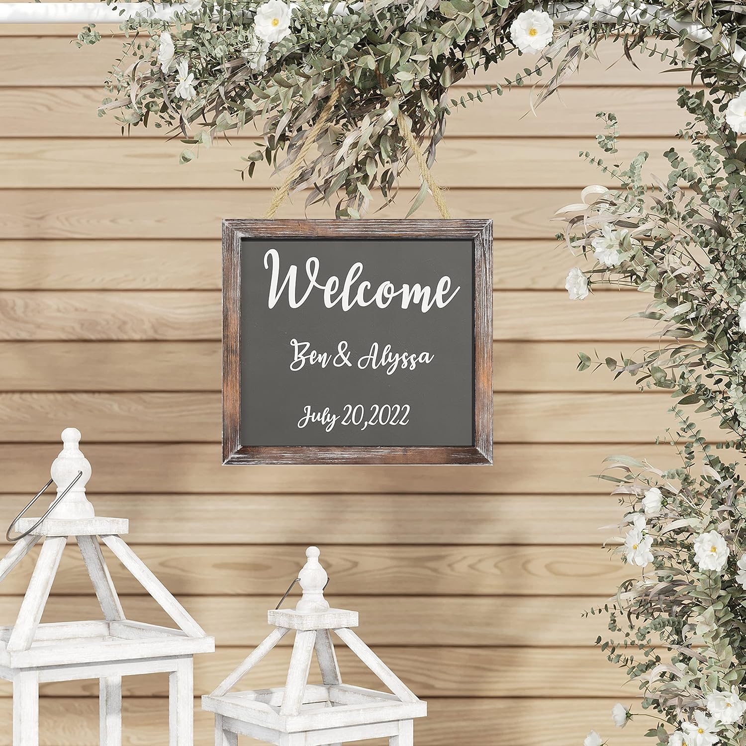 Barnyard Designs Magnetic Hanging Chalkboard Sign 2 Pack