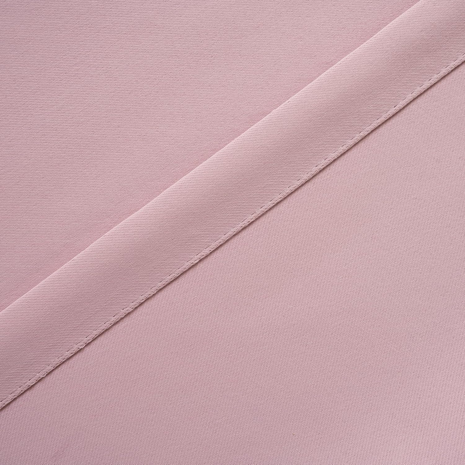 MYSKY HOME Pink Curtains with Tiebacks for Kids Bedroom