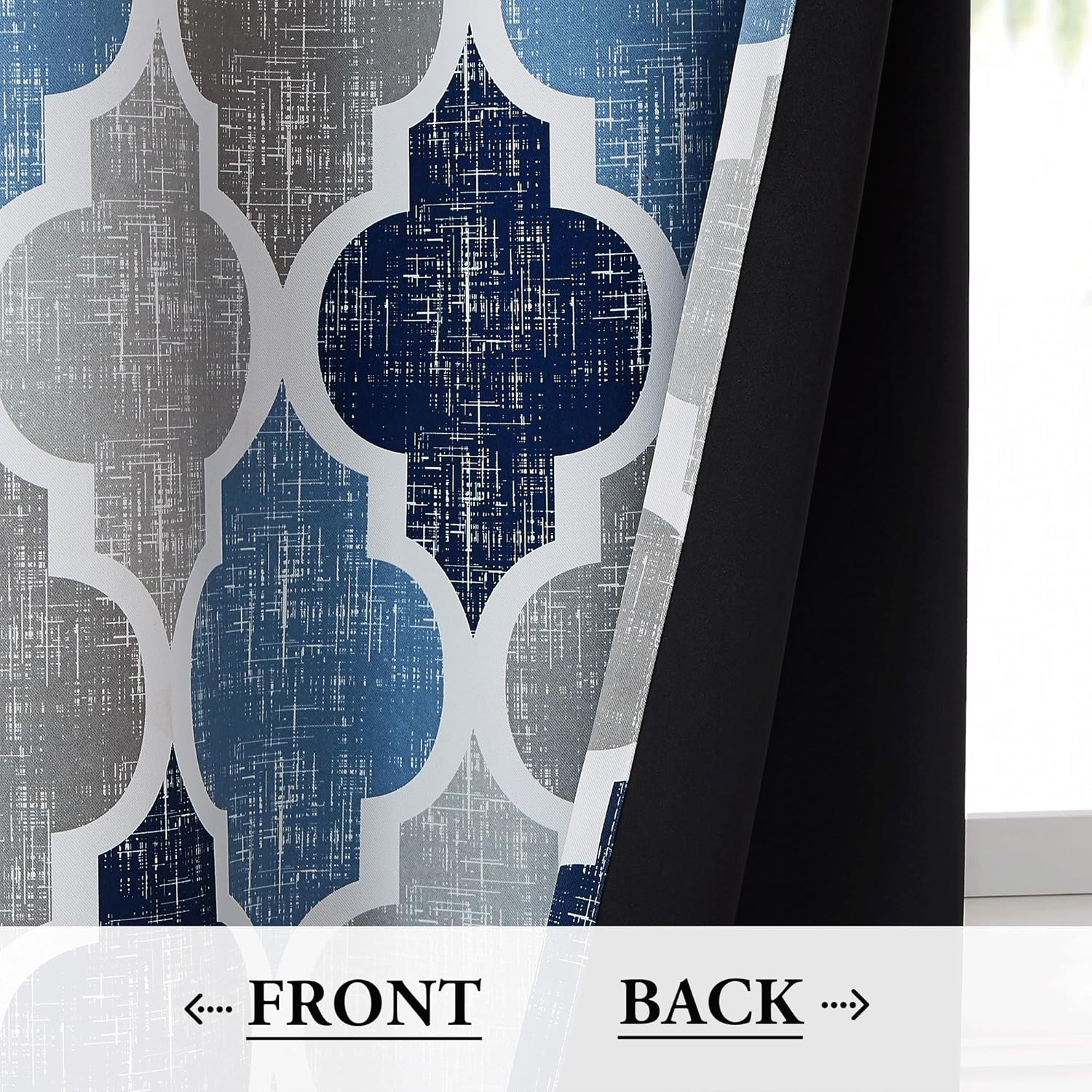 Beauoop 100 Blackout Curtains 50x84 2 Panels Grommet Top