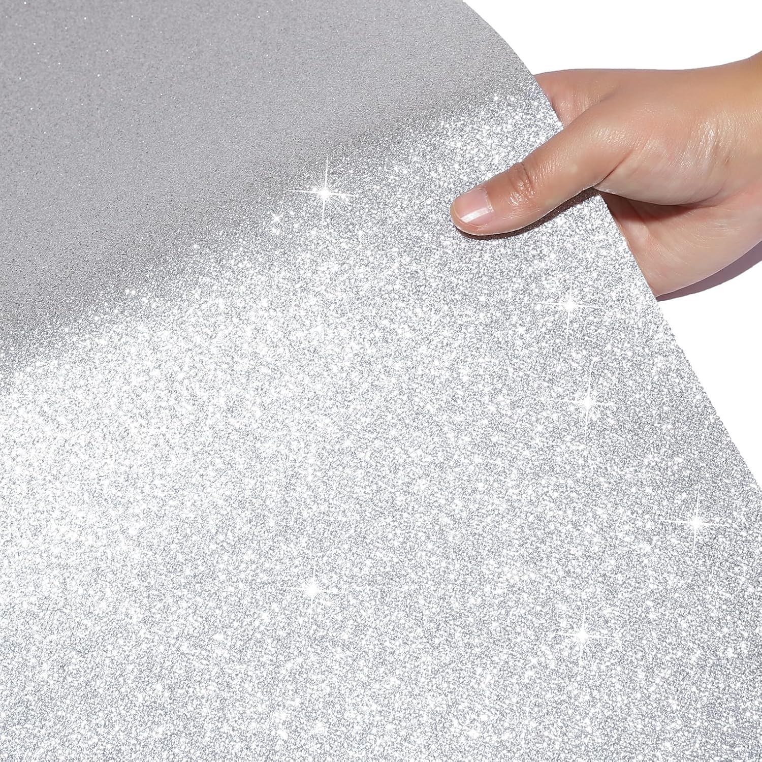 Glitter Silver Carpet Runner 246 x 30 Feet for Weddings and Parties