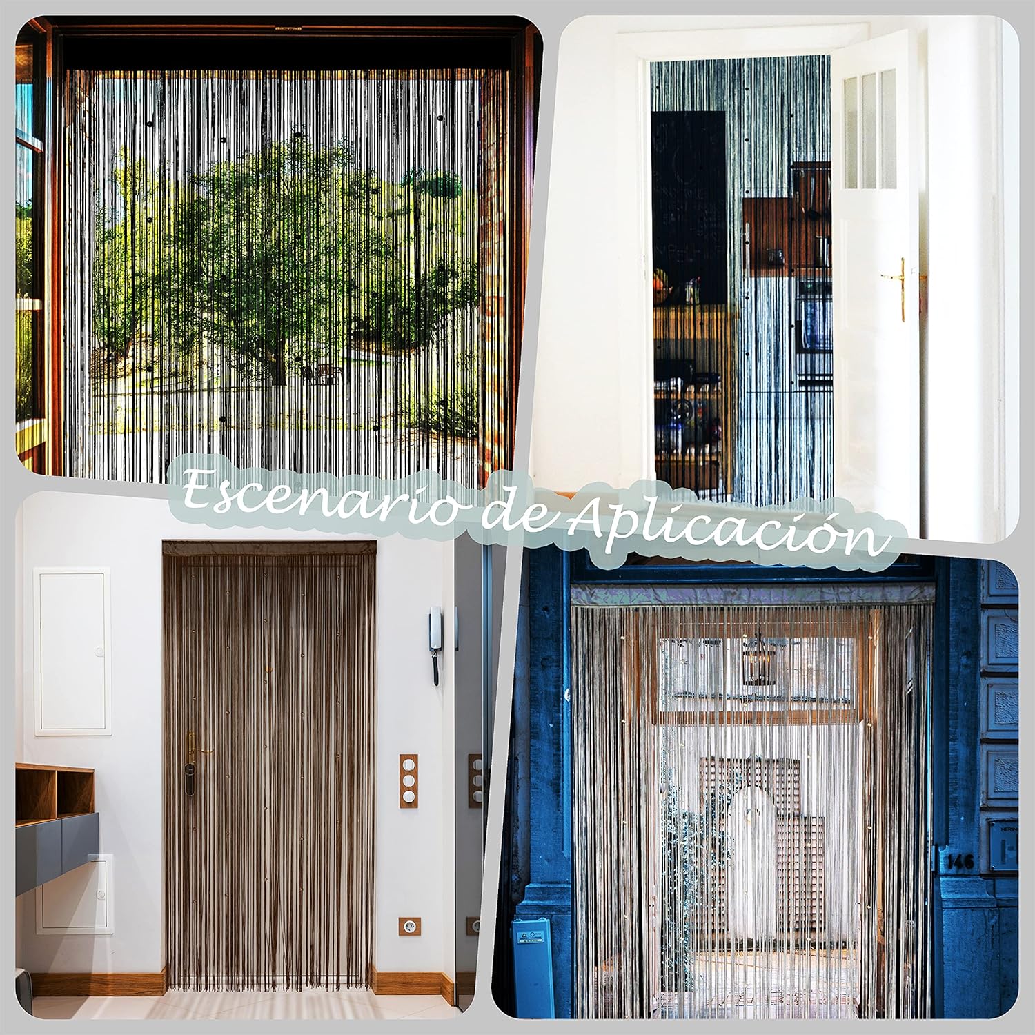 YaoYue Beaded Curtain Door String for Privacy Decor