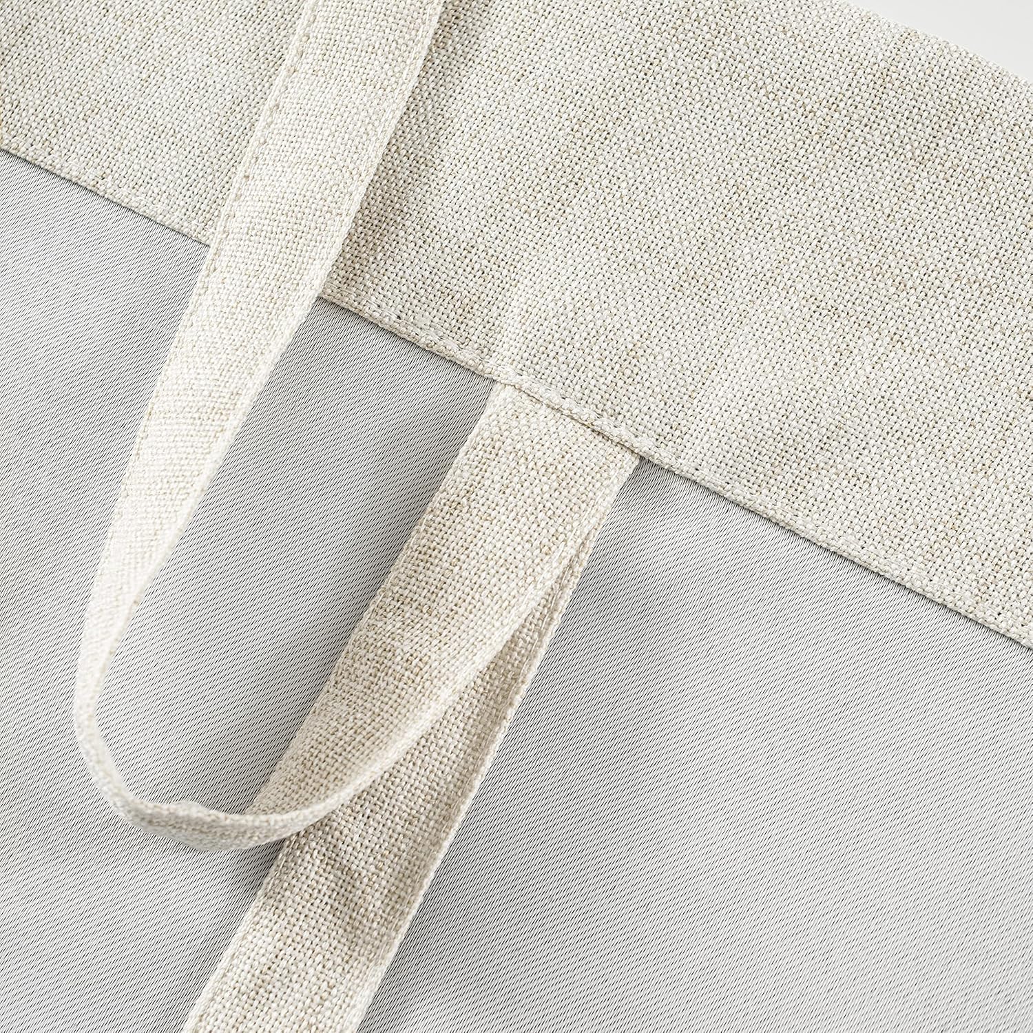 DriftAway Double Layer Linen Blackout Tie Up Curtains